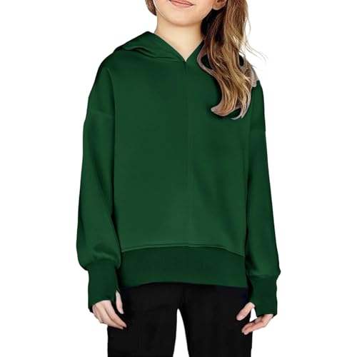 Oversized Hoodies for Girls Long Sleeve Thumb Hole Sweatshirts Thin Fleece Lined Hooded Pullover Tops Fall Clothes4