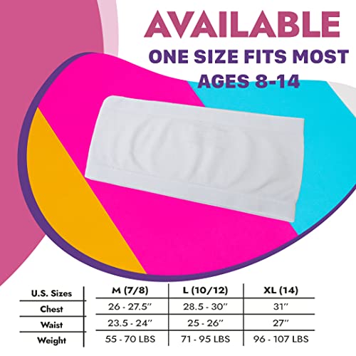 Popular KTB001 Girls Strapless Bandeau Bra - Seamless Girls Training Bras For Teens. Sports Tube Top Bra 8-14 Age. 3 Pack Nude thumb #5