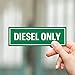 Sutter Signs 3pc Diesel Only Stickers for Fuel Tank | Weatherproof Adhesive Decals for Trucks, Tractors, Fuel Cans, Gas Caps
