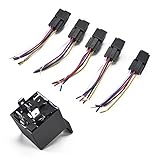 【Produktmerkmale】: Kfz relais 12v Nagelneues Relais mit farbig markierten Drähte . Das Relais 12v verwendet das SPDT-Design (einpoliger Doppelwurf), mit dem der Stromkreis geöffnet oder geschlossen werden kann.