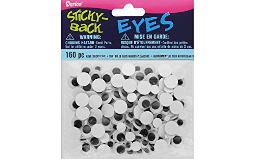 Darice Wiggle Eyes, Multicolor, Regualr
