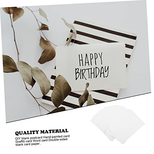 MAGICLULU 100 Pçs Geléia Em Branco Marcadores Faça Você Cartolina Brilhante Cartões Postais Em Branc