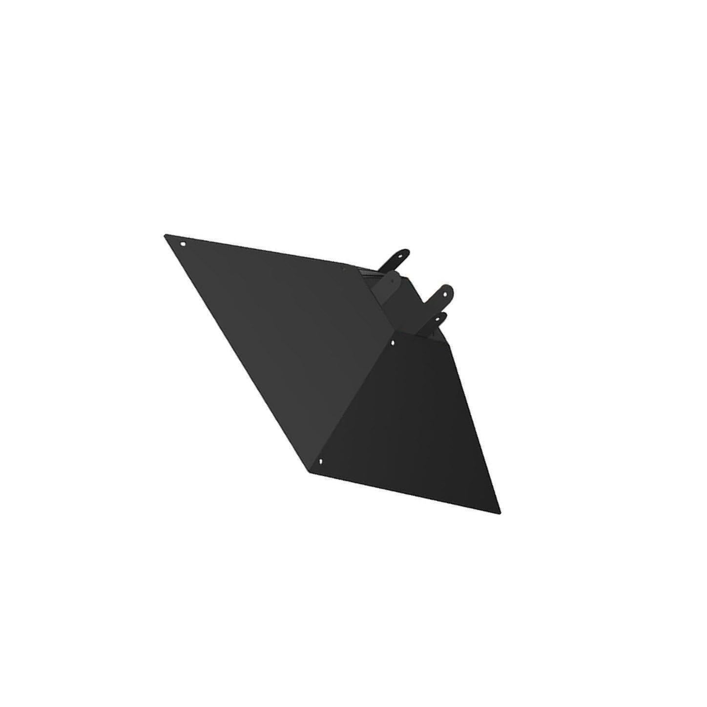 Paracolpi per mangiatoia per uccelli, 10 cm x 10 cm, in legno, | robusta, in metallo, liscio, antiaderente, può fermare gli scoiattoli.