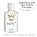 20 Custom Hand Sanitizer Labels | Personalized Stickers for Event Favors (Gold Confetti)