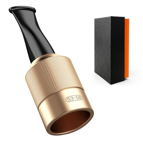 DGHOPE Cigar Mouthpiece, 53-58 Ring Gauge, Toro Cigar Tip Holder Gold