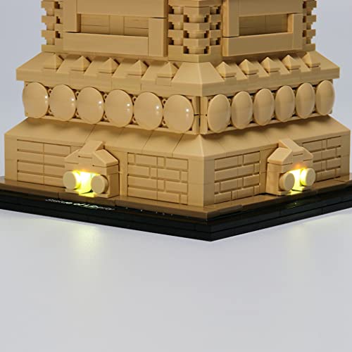TOP1US DIY Light Kit LED-Beleuchtungsset kompatibel mit Lego 21042, für Freiheitsstatue Baustein, Spielzeugzubehör (nur… – Bild 6