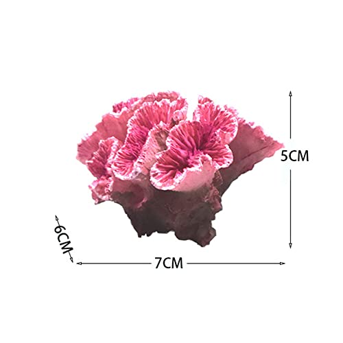 Aormuie Fake Artificial Simulation Pink Coral Aquarium Decoration Underwater Plants Non-Toxic Landscaping Fish Tank Landscaping Ornament Pink Coral - Image 4
