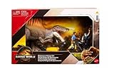 MAGNETOE Jurassic Rebirth Storypack with Exclusive Spinosaurus Danger Set, 2 Human Figures & Accessories