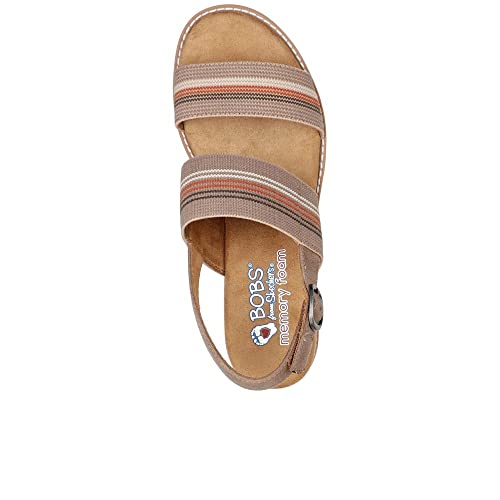 Skechers Sandales Desert Kiss Hi pour femme, Taupe et multicolore, 37 EU