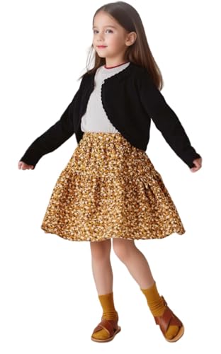 Baby Girls Cardigan Sweater Bolero Shrugs Toddler Kids Knitted Long Sleeve Button Closure Cropped Dress Up Jacket Tops3