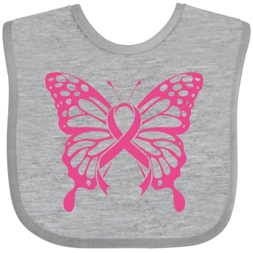 inktastic Breast Cancer Butterfly Baby Bib