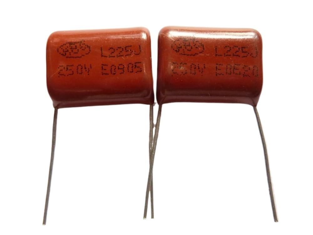 AARTERZZA 10pcs CBB 225 250V 225J CL21 2.2uF 2200nF P20 Metallized Polypropylene Film Capacitor