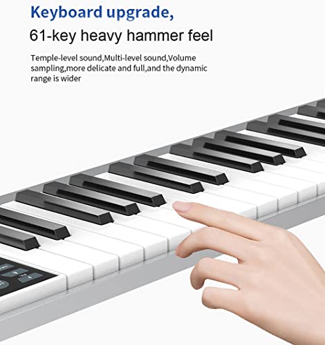 KEMNGO Clavier de Piano à 61 Touches, Piano à Clavier électronique Portable Mince for Enfants débutants, pédale de… - Les Beatles, Paul McCartney, John Lennon, RIngo Starr, George Harrison KEMNGO Clavier de Piano à 61 Touches, Piano à Clavier électronique Portable Mince for Enfants débutants, pédale de… – Image 6