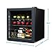 BLACK+DECKER 14 Bottle Wine Fridge with Interior Light and Mechanical Temperature Control, Compressor Cooling Wine Cooler Refrigerator with Wine Rack and Flat Shelf, Wine Bottle Chiller