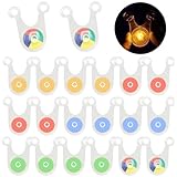 テントライト 3モード ロープ LED ライト アウトドア装飾ランタン キャンプ 夜間 転倒防止 200時間連続点灯 自転車用サドルテールライト 防水 電池付き (5色 20個セット)