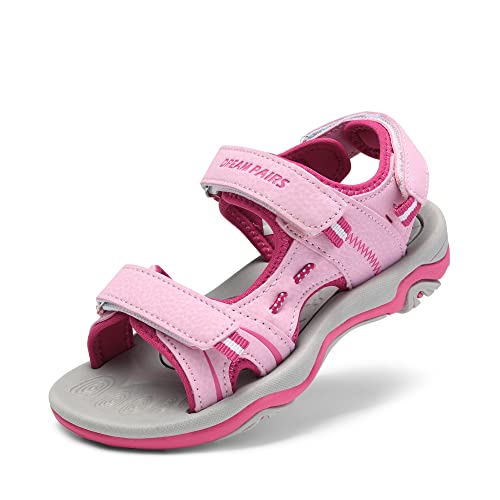 DREAM PAIRS Boys Girls Sandals Kids Athletic Summer Sports Water Shoes for Toddler/Little Kid/Big Kid 9 Toddler Pink/Fuchsia