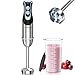 FRESKO Stabmixer, 1000W Edelstahl pürierstab mit 12 Geschwindigkeitsstufen, TURBO-Taste, 700ml Becher mit Deckel für die Zubereitung von Soße, Babynahrung und Suppe