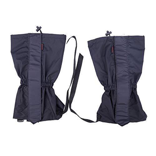 Cuasting 1 par de polainas impermeables para nieve al aire libre, para senderismo, escalada, caza, color negro