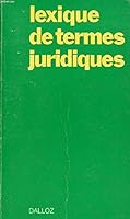 Lexique de termes juridiques 2247002358 Book Cover