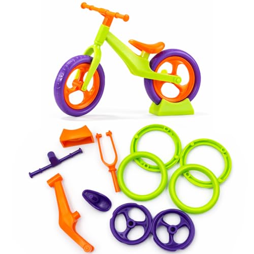 NiceNaiils Lot de 12 Vélos Assemblée DIY Miniatures en Plastique, Vélo Miniature Modèle de Montagne,Jouets pour Fêtes d'enfants, Développer la Motricité...