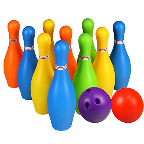 Bloombliss Bowling Game Set for Kids with 10 Pin 2 Balls Game Sports Toys Gift for Baby Boys & Girls Old for Kids Age 2 3 4 5 6 Years (Bowling Toy Play-Set) (Multi Color) (B0CC8N9Z8K) Amazon Price History, Amazon Price Tracker