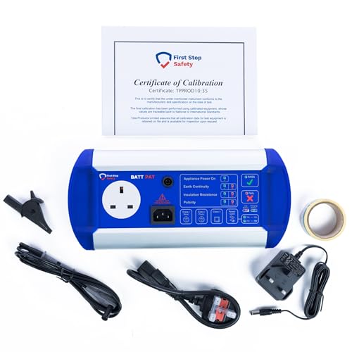 First Stop Safety BattPAT PAT Tester + Free Labels and Book