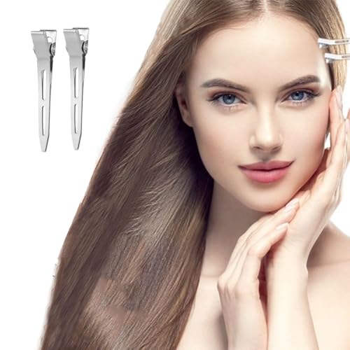 20 Stück EnteBill Haarspangen, Haarclips Locken Fixieren 5,5cm Alligator Clips Keine Spur Haarklammer Haarclips zum Stylen Haarklammern Friseurbedarf
