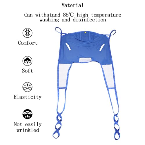 Correa de elevación para pacientes, 220 kg, cinturón de transferencia para ancianos, discapacitados y paralizados, apto para traslado de silla de ruedas y cama