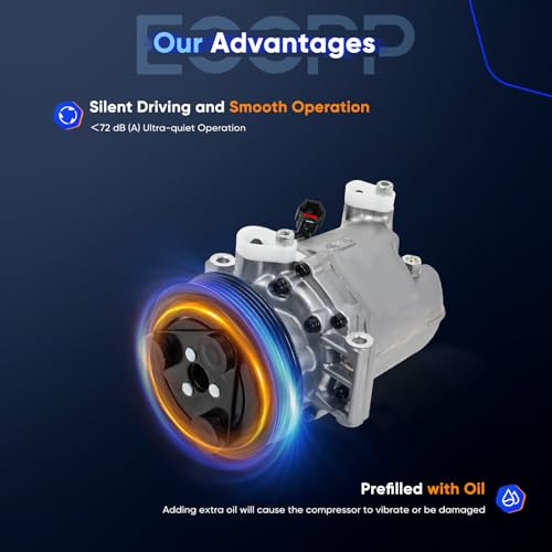 Image of ECCPP AC Compressor 2005-2019 for Nissan Frontier for Suzuki Equator 2.5L | Fast Cooling A /C Compressor with Clutch