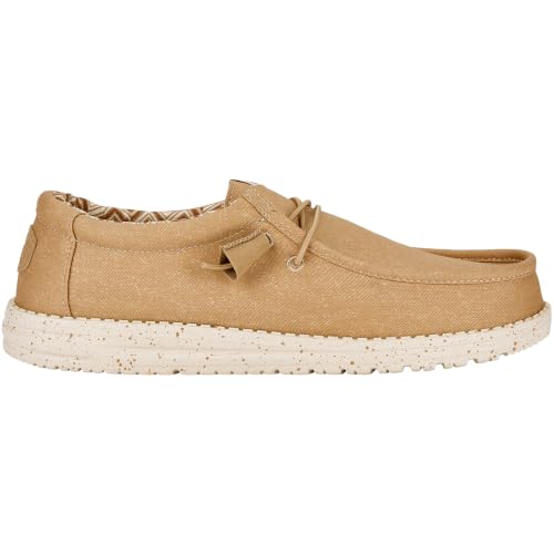 Image of HEYDUDE Men's Wally Stretch Canvas Loafers | Lightweight Slip On Shoes | Casual Walking, Travel & Everyday Style