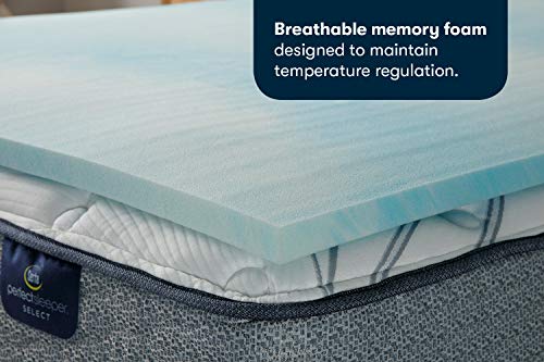 Serta-Comfort-Cool-15-in-Gel-Memory-Foam-Mattress-Topper-Queen
