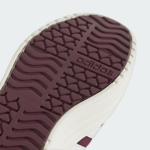 adidas Women's VL Court Sneaker, Maroon/White/Off-White, 6.54