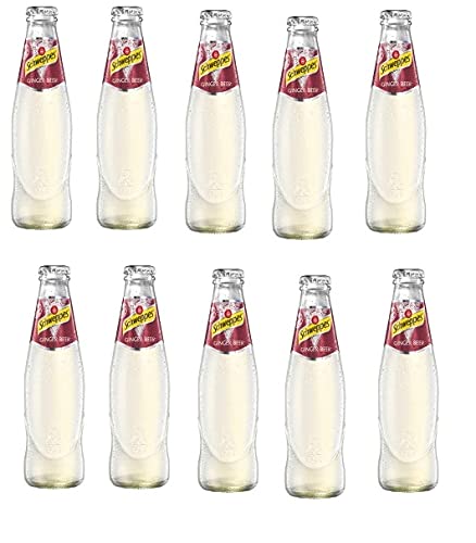 Krombacher 10 Botellas Original Schweppes Ginger Beer Refresco con jengibre a 0,2L en botella de cristal inc. 1.80€ Depósito MÚLTIPLES
