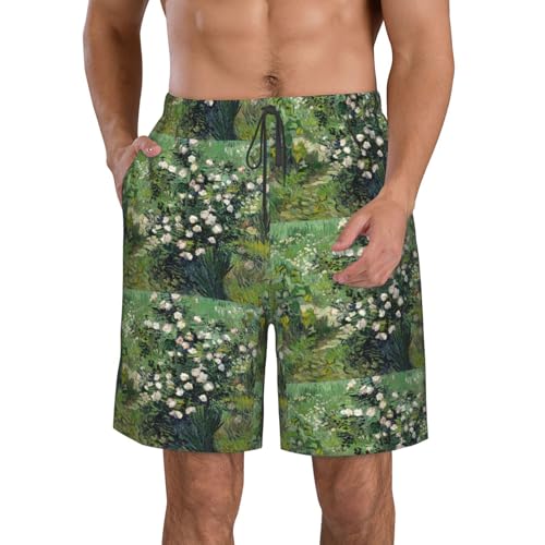 Pantalones hawaianos de surf CHAbu de secado rápido con forro de malla