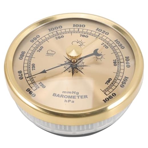 GANAZONO Dial Barometer Outdoor Mini Tools Home Wall Dial Barometer Humidity Gauge Hanging Dial Type Barometer Multifunctional Aneroid Barometer Home Use Barometer