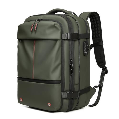 WINH Llevar la Mochila, de 25L a 60L Expandible Anti -Robo de la Cremallera Vacuum de Bolsillo Vacuum a Impermeabilizar con un Compartimento para Computadora Portátil de 17 Pulgadas para Negocios