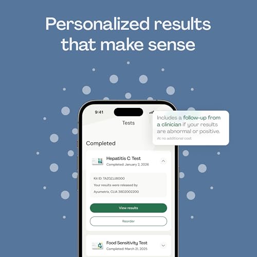 Image of Everlywell At-Home Hepatitis C Test Collection Kit for Women and Men. Get Discreet, Accurate Results at Home from a CLIA-Certified Lab Within Days, for Ages 18 Plus