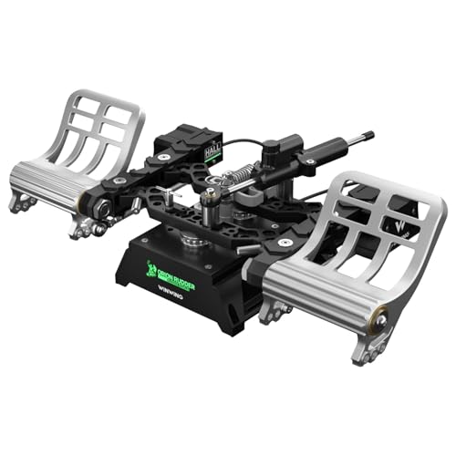 WINWING Orion Metal Flight Rudder Pedals (With Damper Edition) - Full Metal Frame, Stainless Steel Center-Return, Quick-Swap Springs, Realistic Aircraft Control, 3 Control Modes, Hall Sensors