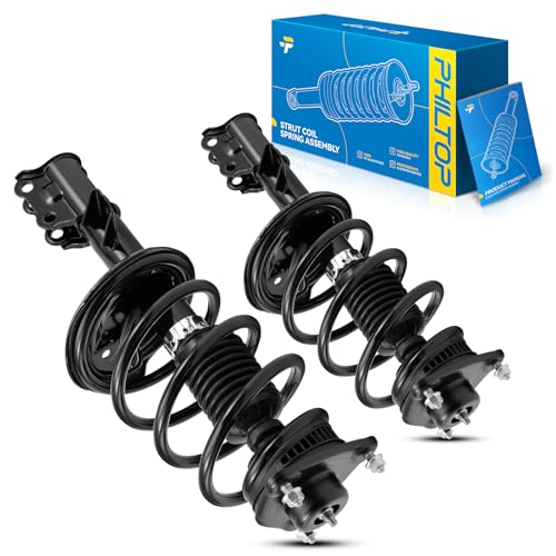 Image of PHILTOP Front Struts Compatible with 2010 2011 2012 2013 Kia Forte Sedan 2010 2011 2012 2013 Kia Forte Koup, Shock Absorber Complete Suspension 172720+172721, Struts with Coil Spring Assemblies 2 Pcs | Suspension struts 172720 172721,Struts w /Coil Spring Assembly for 2011-2013 Forte 2.4L /2.0L,2010 Forte,2010-2013 Forte Koup