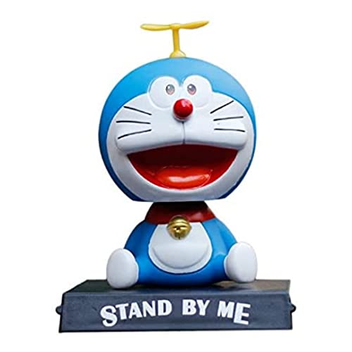 Image of Super Hero Action Figure Limited Edition Bobblehead with Mobile Holder for Car Dashboard, Office Desk & Study Table (Pack of 1) (Doremon)