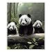 5D Diamond Painting Kits for Adult, Cute Panda Diamond Art Kits for Beginners Fun DIY Crafts Round Diamond Art Canvas Home Wall Decor 16