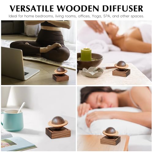 Difusor Aromático Eléctrico de Madera Planet Walnut miniatura 3