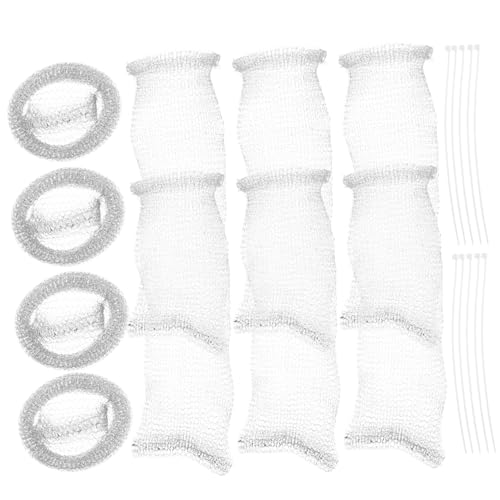 DIYEAH 10pièces Filtres à Charpie Acier Inoxydable Pour Tuyau De Machine à Laver Pièges à Peluches Pour Laveuse Maille Filtrante Haute Densité