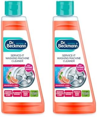 Image of Dr. Beckmann Service-it Washing Machine Cleaner | Removes limescale | Grapefruit & Mint |250ml (Pack of 2)
