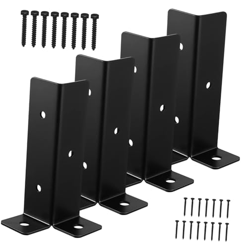 Supports poteaux pour pergola stables contre le vent kit de base galvanisée x4