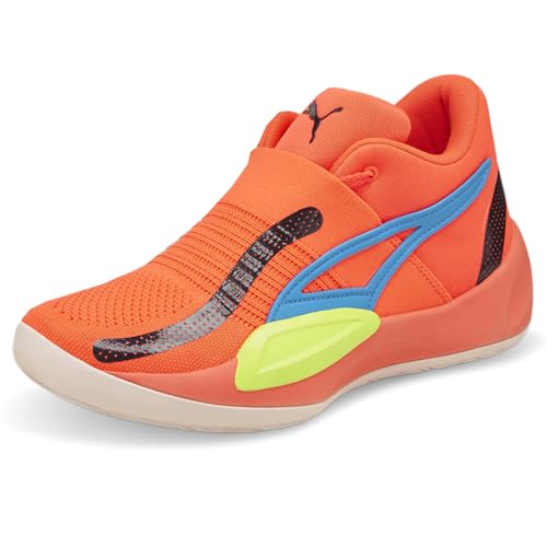 PUMA Mens Rise Nitro Basketball Sneakers Shoes - Orange - Size 10 M