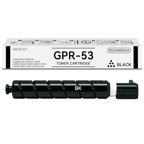 Image of MEZOO GPR-53 GPR53 Black Toner Cartridge Replacement for Canon GPR53 Toner Compatible for Canon ImageRunner Advance C3325 C3325i C3330 C3330i C3520 C3520i C3525 C3525i C3530 C3530i Printer(1-Pack)