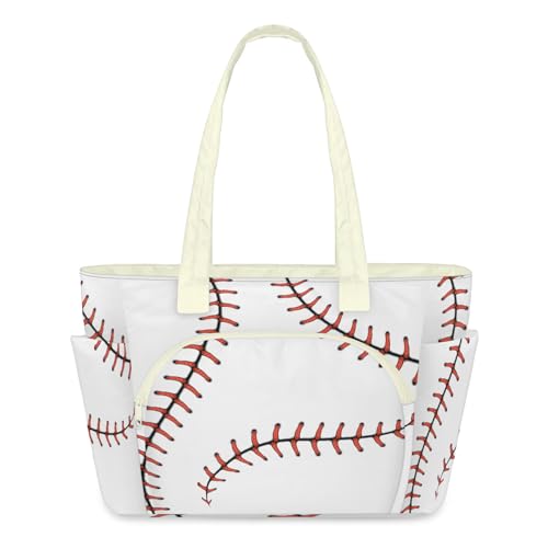 Grand sac à bandoulière léger de softball sac de sport zippé grand format