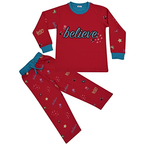 Pyjamas filles en coton rose de qualité supérieure pour des nuits douces