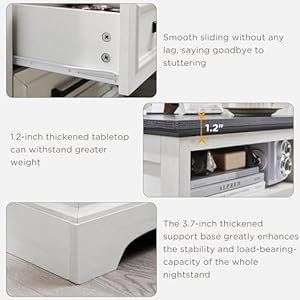 18farmhousenightstandwithchargingstationendtablewith2drawersstoragesidetablebedsidecabinetforbedroomlivingroomwhite Urban Country Home Decor 18 farmhouse nightstand with charging stationend table with 2 drawers storageside tablebedside cabinet for bedroomliving roomwhite urban country home decor